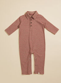 Kingston Striped Polo Jumpsuit by Me + Henry - TULLABEE
