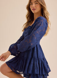 Clairyn Tiered Mini Dress Detail 2 - TULLABEE