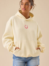 How Lucky Are We Oversized Hoodie Detail 2 - TULLABEE