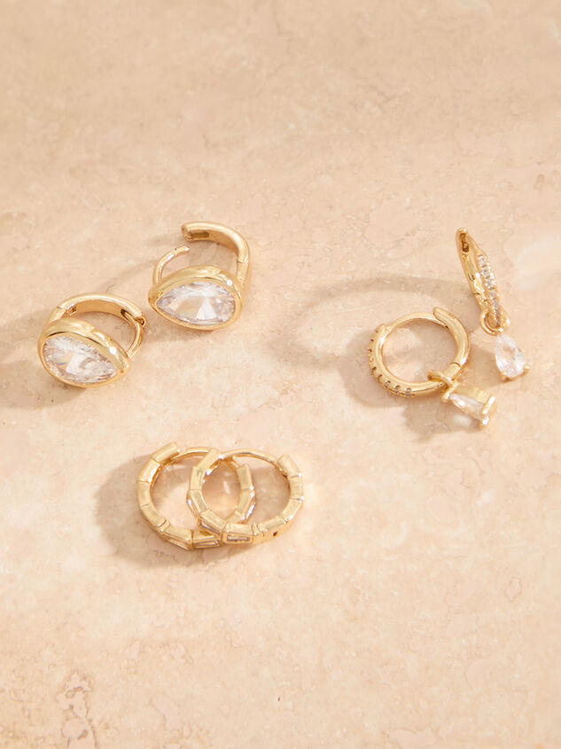 18K Gold Teardrop Earring Set - TULLABEE