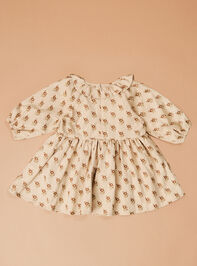 Anne Floral Corduroy Dress and Bloomer Set Detail 4 - TULLABEE