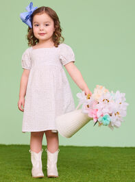 Lillian Floral Mini Dress Detail 3 - TULLABEE