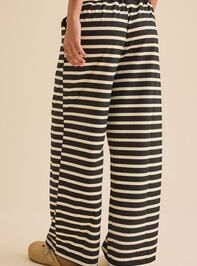 Finley Striped Lounge Pants Detail 5 - TULLABEE
