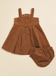 Joellen Corduroy Dress and Bloomer Set Detail 3 - TULLABEE