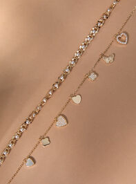 Charmed Pearl Layer Necklace Detail 2 - TULLABEE