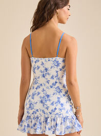 Bella Floral Mini Dress Detail 5 - TULLABEE