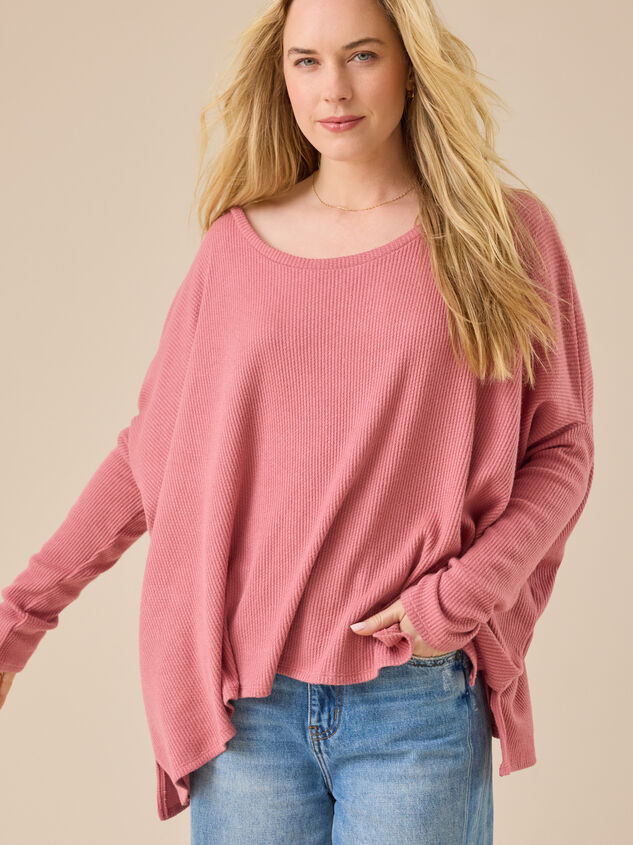Tracie Waffle Knit Tunic Detail 2 - TULLABEE