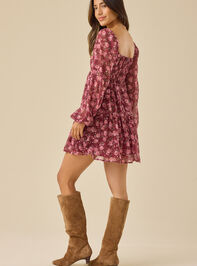 Leanna Floral Mini Dress Detail 4 - TULLABEE