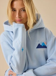Lift My Eyes To The Mountains Hoodie Detail 4 - TULLABEE