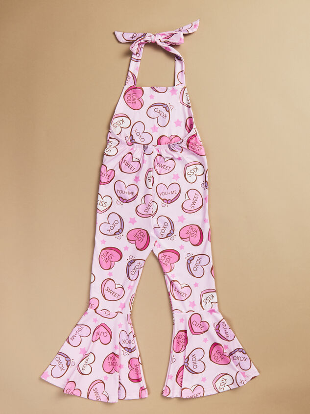 Candy Hearts Halter Jumpsuit Detail 3 - TULLABEE