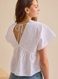 Gwendoline Floral Flowy Top Detail 5 - TULLABEE