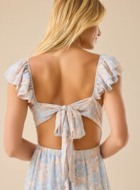 Auburn Floral Maxi Dress Detail 2 - TULLABEE