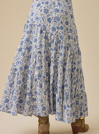 Solara Tiered Maxi Skirt Detail 5 - TULLABEE