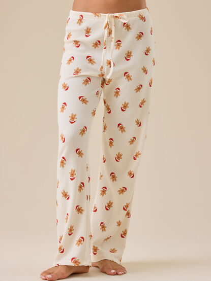 Gingerbread Santa Mama Lounge Pant - TULLABEE