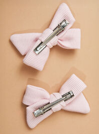 Pink Bow Clip Pack Detail 3 - TULLABEE