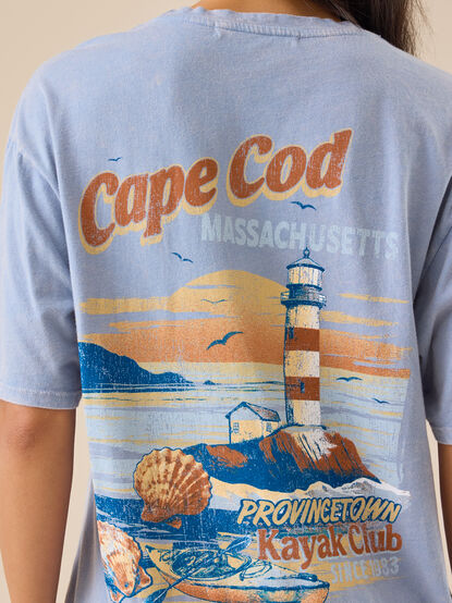 Cape Cod Massachusetts Oversized Tee - TULLABEE