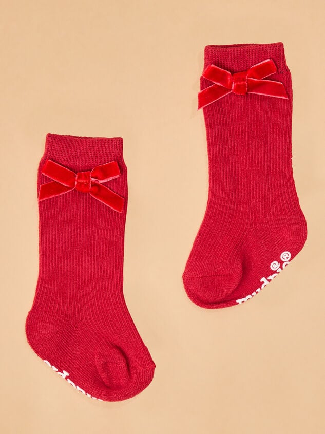 Red Velvet Socks by Mud Pie - TULLABEE