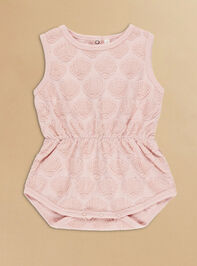 Seashells Terry Knit Romper By Rylee + Cru - TULLABEE