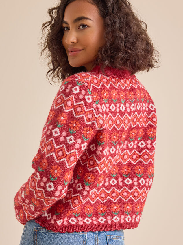 Portia Collared Cardigan Detail 5 - TULLABEE