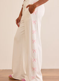 Sweet Bow Straight Leg Pant Detail 3 - TULLABEE