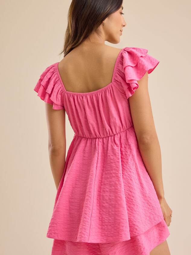 Rachel Flutter Sleeve Romper Detail 4 - TULLABEE