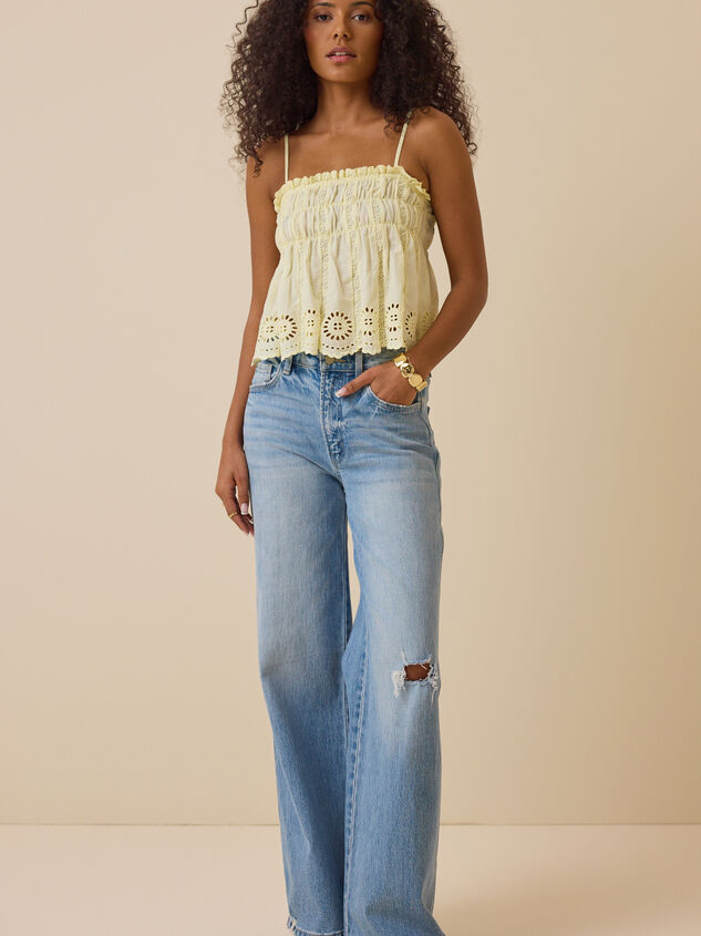 Amalia Eyelet Tank - TULLABEE