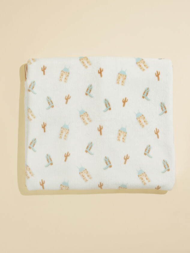 Howdy Cowboy Reversible Blanket Detail 2 - TULLABEE