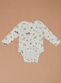 Cuddly Animals Bodysuit Detail 2 - TULLABEE