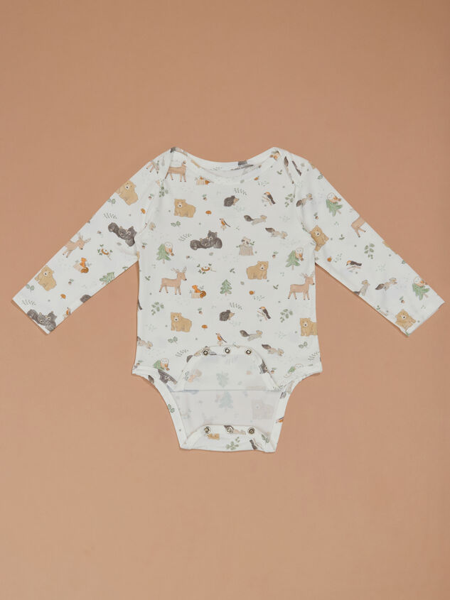 Cuddly Animals Bodysuit Detail 2 - TULLABEE