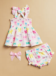 Fiona Smocked Floral Dress Detail 3 - TULLABEE