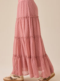 Jordan Tiered Midi Skirt Detail 4 - TULLABEE