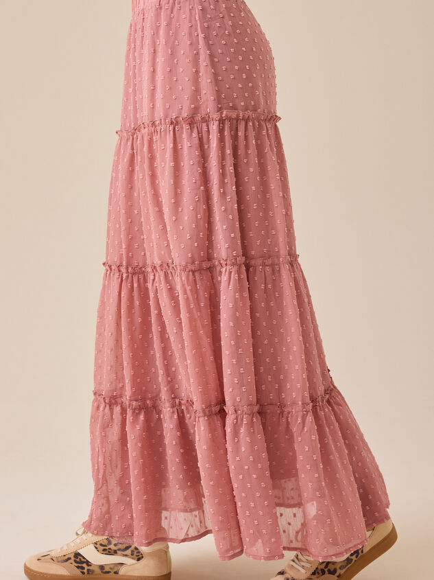 Jordan Tiered Midi Skirt Detail 4 - TULLABEE