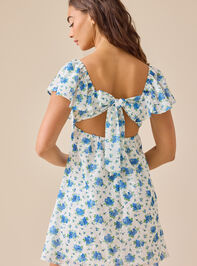 Wren Floral Mini Dress Detail 5 - TULLABEE