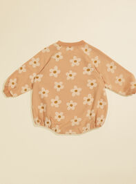 Emilie Floral Crewneck Romper by Rylee + Cru Detail 3 - TULLABEE