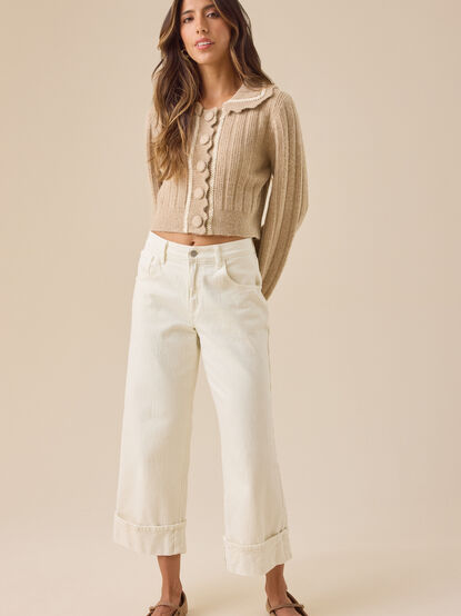 Parker Scalloped Cardigan - TULLABEE