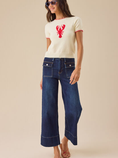 Tullalah Wide Leg Crop Jeans - TULLABEE