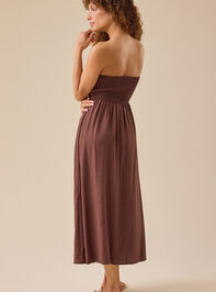 Serena Strapless Midi Dress Detail 4 - TULLABEE