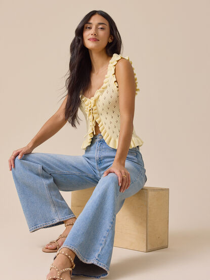 Ollie Tie Front Top - TULLABEE