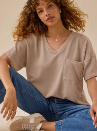 Alessia Ribbed Tunic Top - TULLABEE