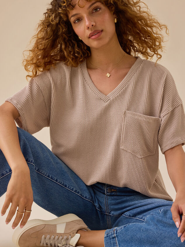 Alessia Ribbed Tunic Top - TULLABEE