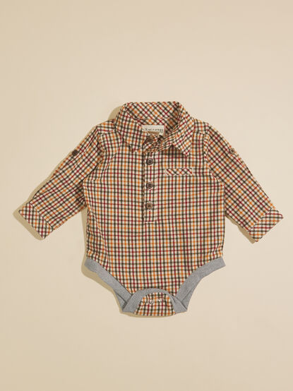 Jasper Plaid Romper by Me + Henry - TULLABEE