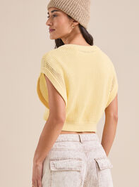 Juliette Open Weave Vest Detail 5 - TULLABEE