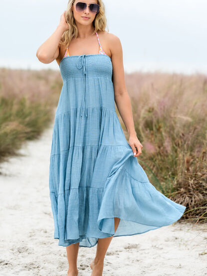 Sun Drenched Maxi Skirt Coverup - TULLABEE