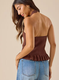 Arlowe Knit Peplum Top Detail 5 - TULLABEE