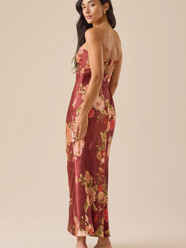 Angelique Floral Maxi Dress Detail 4 - TULLABEE