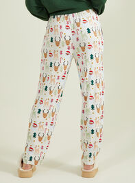 Santa Friends Adult Lounge Pants Detail 5 - TULLABEE