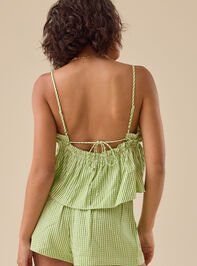 Jess Gingham Ruffle Top Detail 6 - TULLABEE