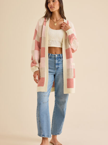 Erica Checkered Cardigan - TULLABEE