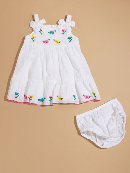 Laurie Flower Dress and Bloomer Set - TULLABEE