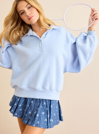 Trail Balloon Sleeve Pullover Detail 3 - TULLABEE